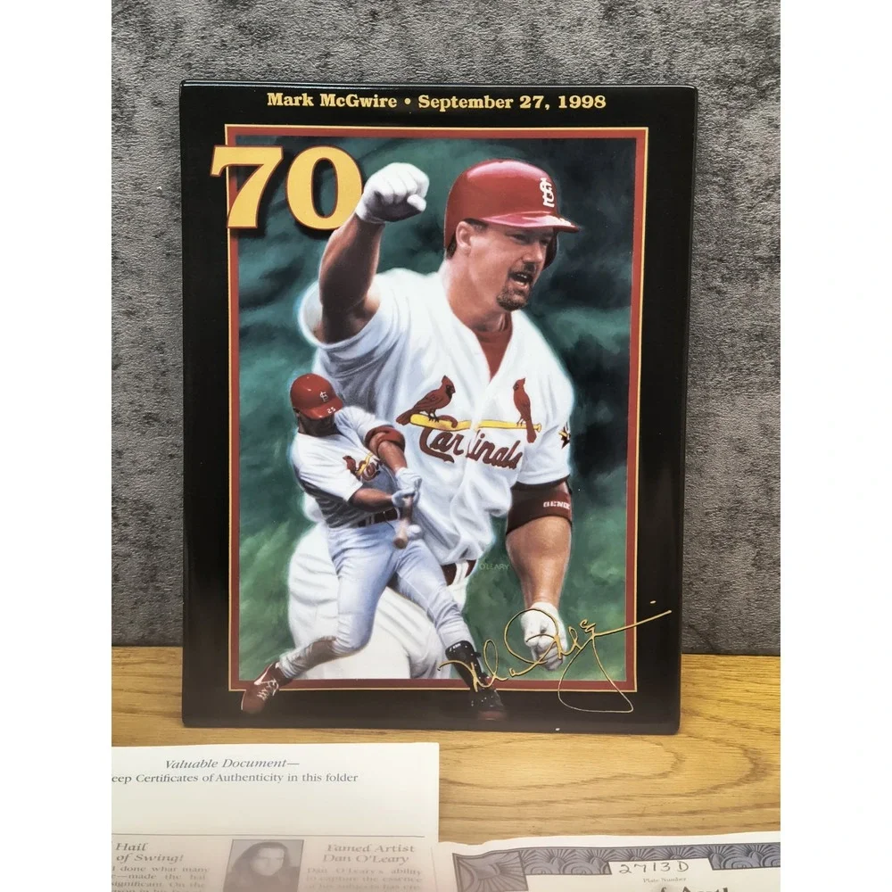 Mark McGwire Plaque King Of Swing 